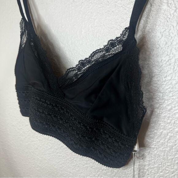 One teaspoon black fox bodice triangle lace bralette Top NEW EXTRA SMALL XS - Picture 8 of 8